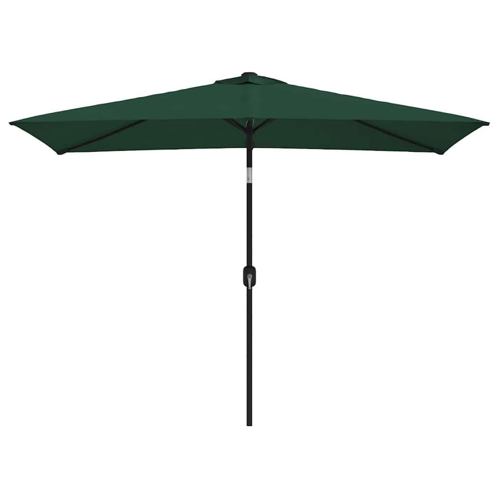Rechthoekige parasol groen 200x300 cm - 34% korting