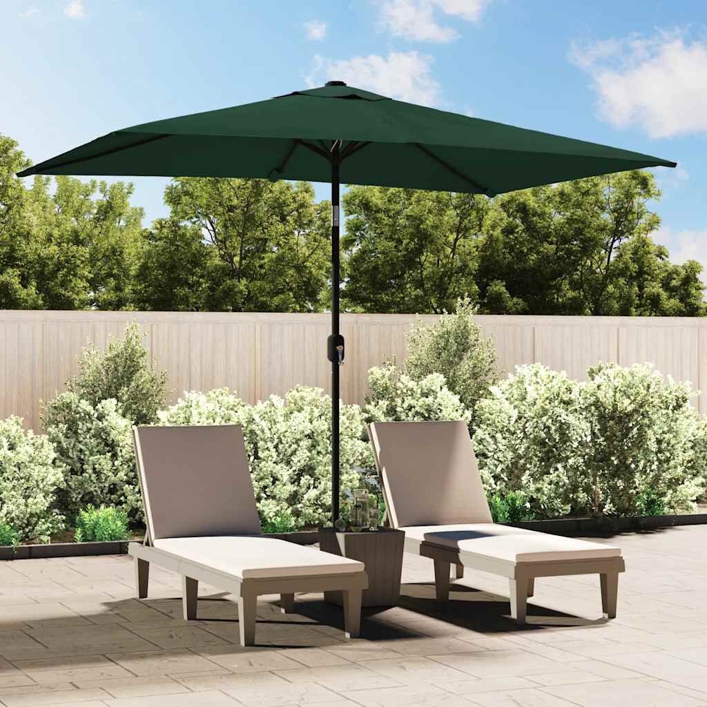 Rechthoekige parasol groen 200x300 cm - 34% korting