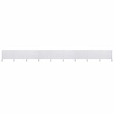vidaXL Windscherm 9-panelen 1200x160 cm Zandwit - 35% Korting
