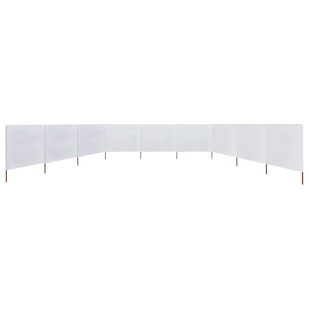 vidaXL Windscherm 9-panelen 1200x160 cm Zandwit - 35% Korting