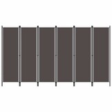 Kamerscherm Antraciet 6 Panelen 300x180cm - 34% Korting!
