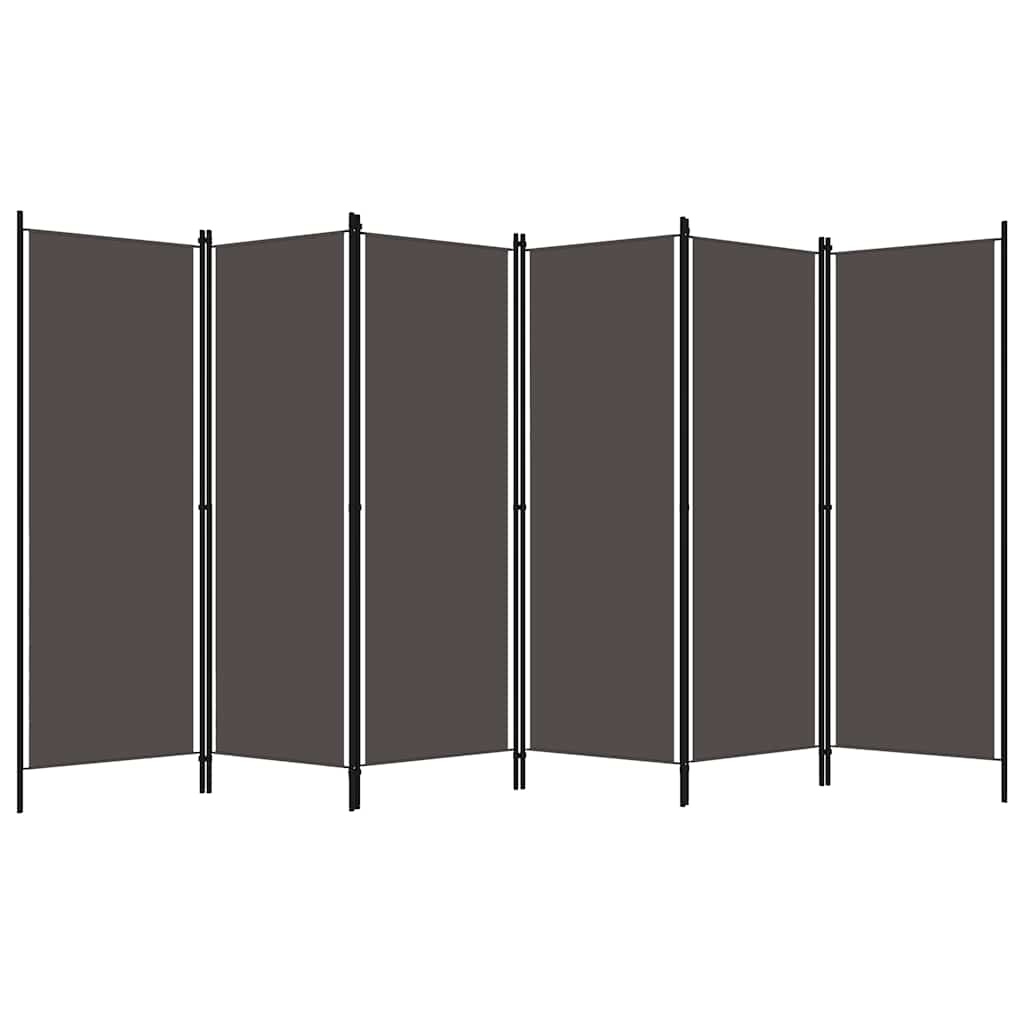 Kamerscherm Antraciet 6 Panelen 300x180cm - 34% Korting!
