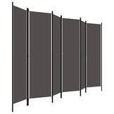 Kamerscherm Antraciet 6 Panelen 300x180cm - 34% Korting!