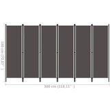 Kamerscherm Antraciet 6 Panelen 300x180cm - 34% Korting!