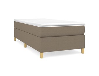 Boxspring Bed 90x200 cm Stof Taupe - 34% Korting