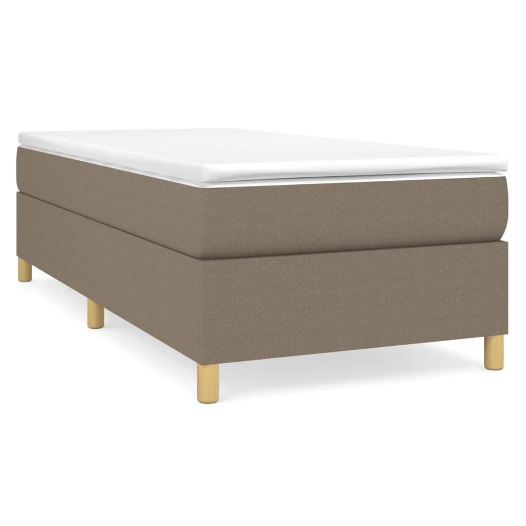 Boxspring Bed 90x200 cm Stof Taupe - 34% Korting