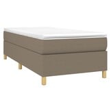 Boxspring Bed 90x200 cm Stof Taupe - 34% Korting