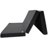 Vouwmatras Grijs 120x200x10 cm - Logeer- en Campingmatras