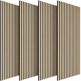 Akoestische Houten Wandpanelen 4 Stuks | 2.88 m² | 34% Korting