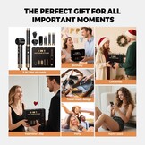 5-in-1 Föhnborstel Magic Styler - Drogen, Stylen, Krullen, Volume | 1000W Zwart