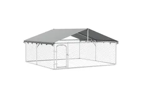 VidaXL Hondenkennel met dak 300x300x150 cm - 55% Korting