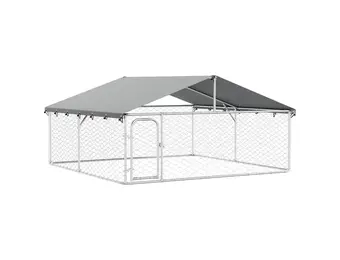 VidaXL Hondenkennel met dak 300x300x150 cm - 55% Korting