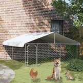 VidaXL Hondenkennel met dak 300x300x150 cm - 55% Korting