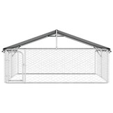 VidaXL Hondenkennel met dak 300x300x150 cm - 55% Korting