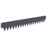 VidaXL Gazonrand 30 stuks 103x15cm Staal Antraciet - 35% Korting!