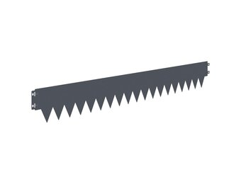 VidaXL Gazonrand 30 stuks 103x15cm Staal Antraciet - 35% Korting!
