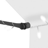 VidaXL Handmatige Luifel met LED 250cm Crème - 34% Korting