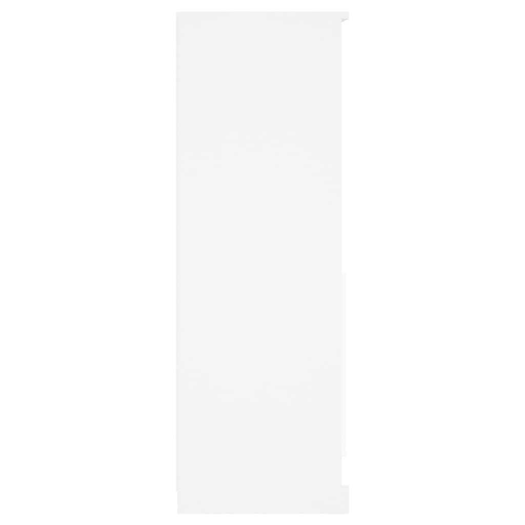Hoge Kast Wit Bewerkt Hout - 60x35,5x103,5 cm - 34% Korting