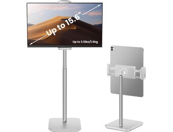 Draagbare Tablet- en Monitorstandaard Wit - 33% Korting