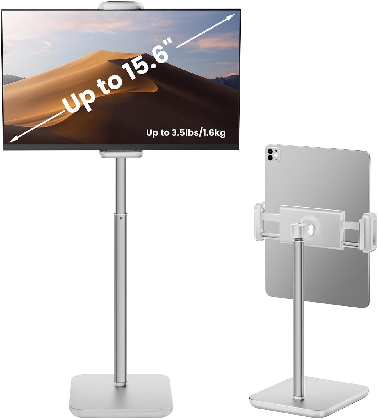 Draagbare Tablet- en Monitorstandaard Wit - 33% Korting
