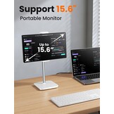 Draagbare Tablet- en Monitorstandaard Wit - 33% Korting