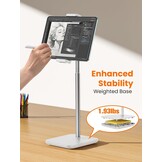 Draagbare Tablet- en Monitorstandaard Wit - 33% Korting