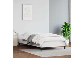 Wit Bedframe met Hoofdeinde 90x190cm - 41% Korting