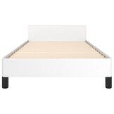 Wit Bedframe met Hoofdeinde 90x190 cm - 34% Korting