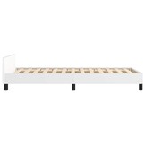 Wit Bedframe met Hoofdeinde 90x190 cm - 34% Korting