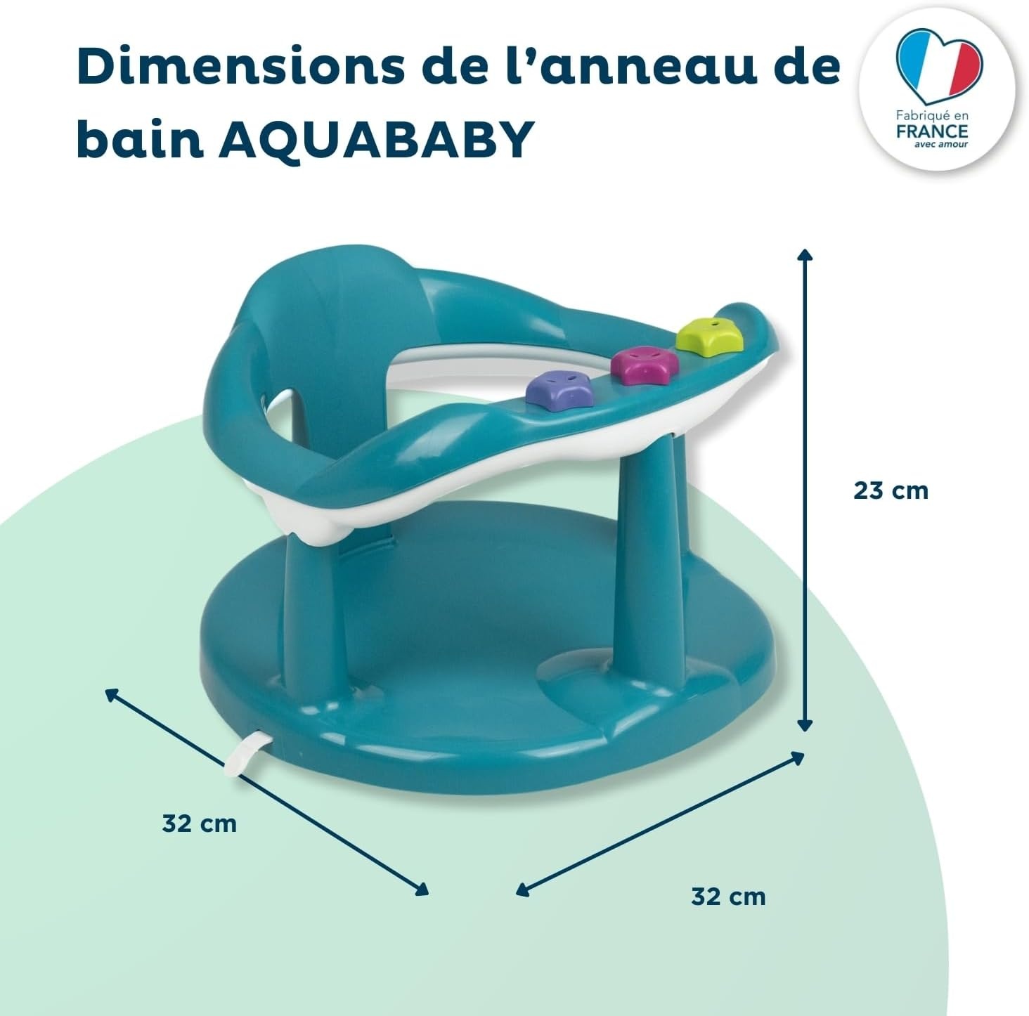Kinderbadzitje Aquaby Smaragdgroen - 33% Korting