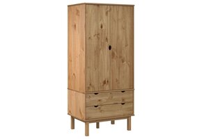 VidaXL Kledingkast OTTA Grenenhout - 76,5x53x172 cm - 35% Korting