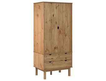 vidaXL Kledingkast OTTA 76,5x53x172 cm massief grenenhout