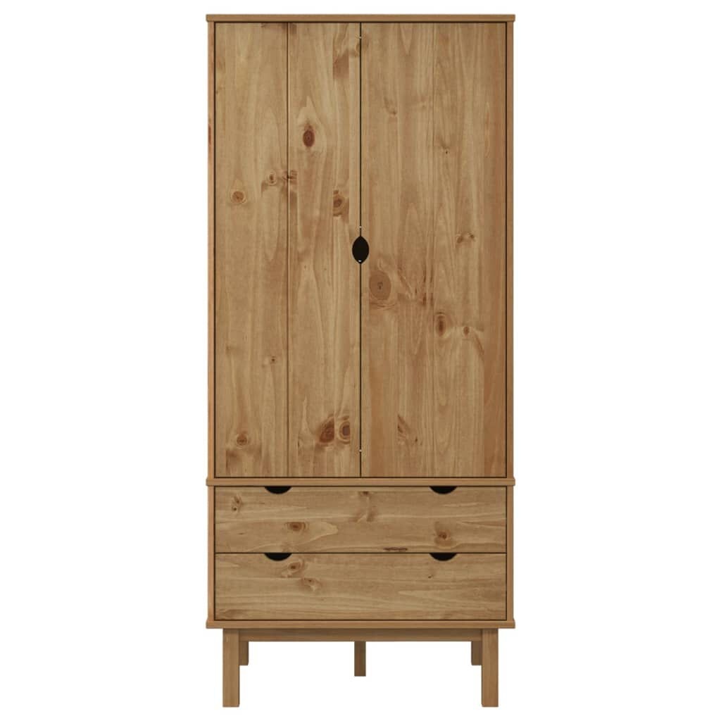 vidaXL Kledingkast OTTA 76,5x53x172 cm massief grenenhout
