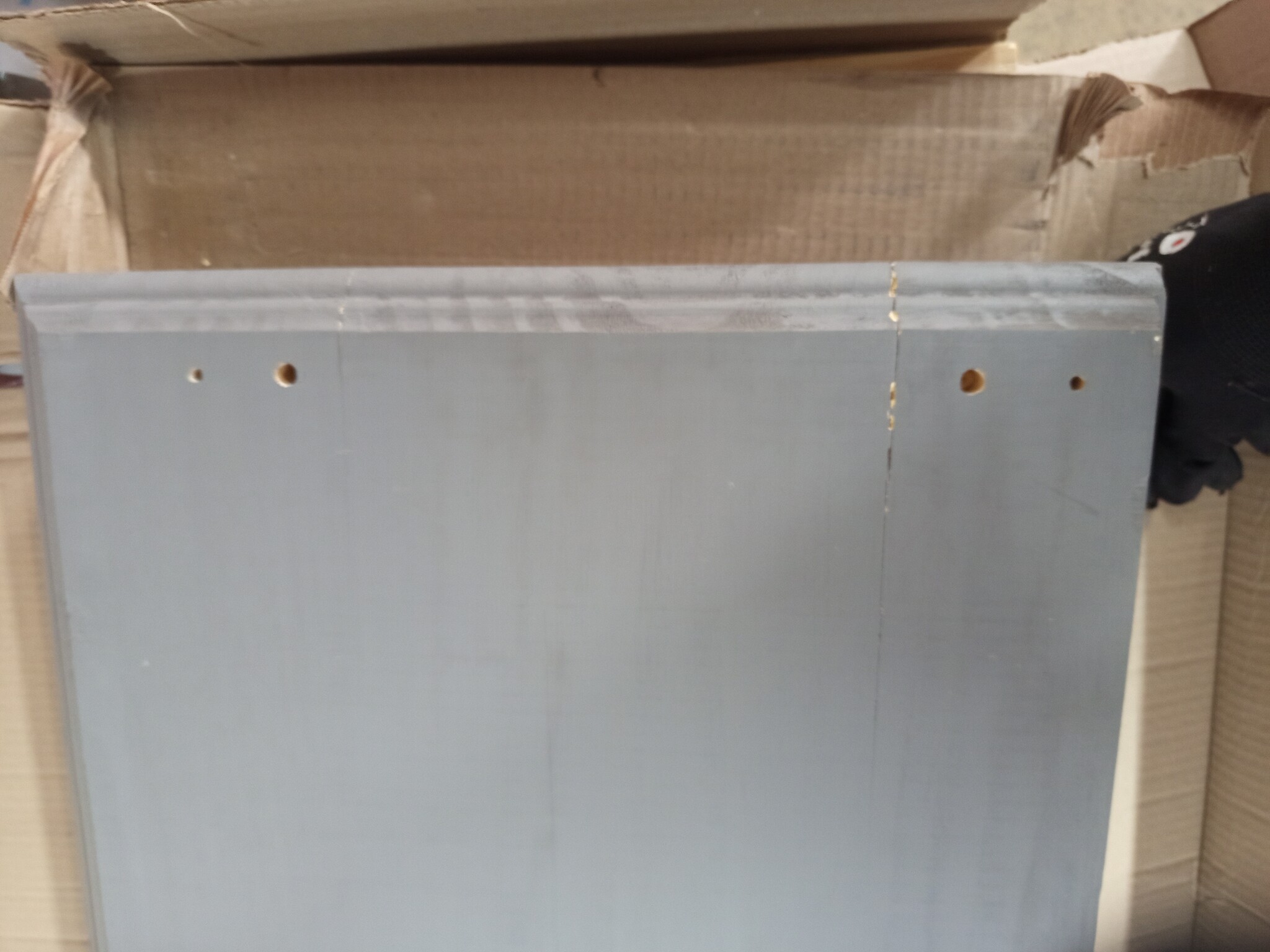 vidaXL Boekenkast BODO 82x40x173 cm massief grenenhout grijs