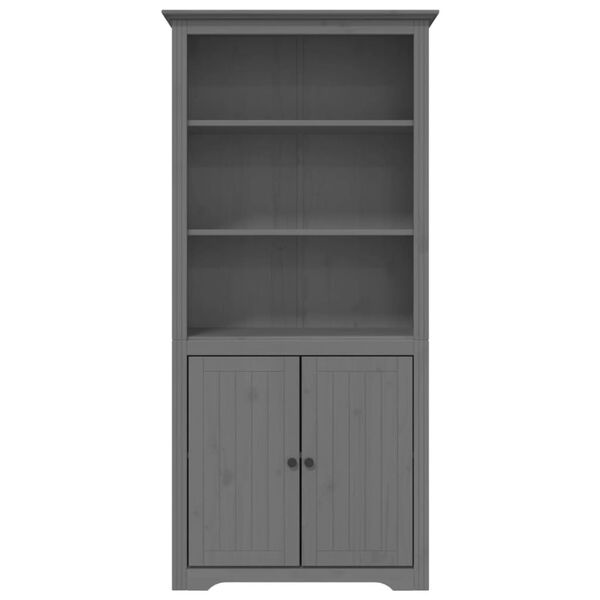 vidaXL Boekenkast BODO 82x40x173 cm massief grenenhout grijs