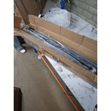 vidaXL Hekpoort dubbele deur met speren bovenkant 400x225 cm