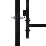 vidaXL Hekpoort dubbele deur met speren bovenkant 400x225 cm