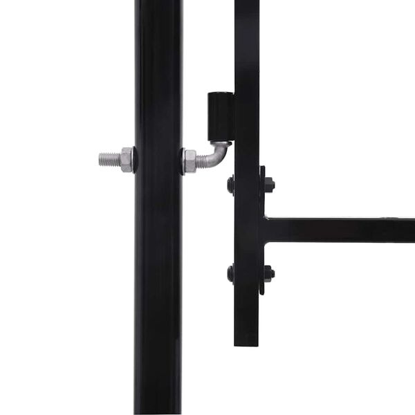 vidaXL Hekpoort dubbele deur met speren bovenkant 400x225 cm