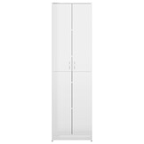 vidaXL Gangkast 55x25x189 cm bewerkt hout hoogglans wit
