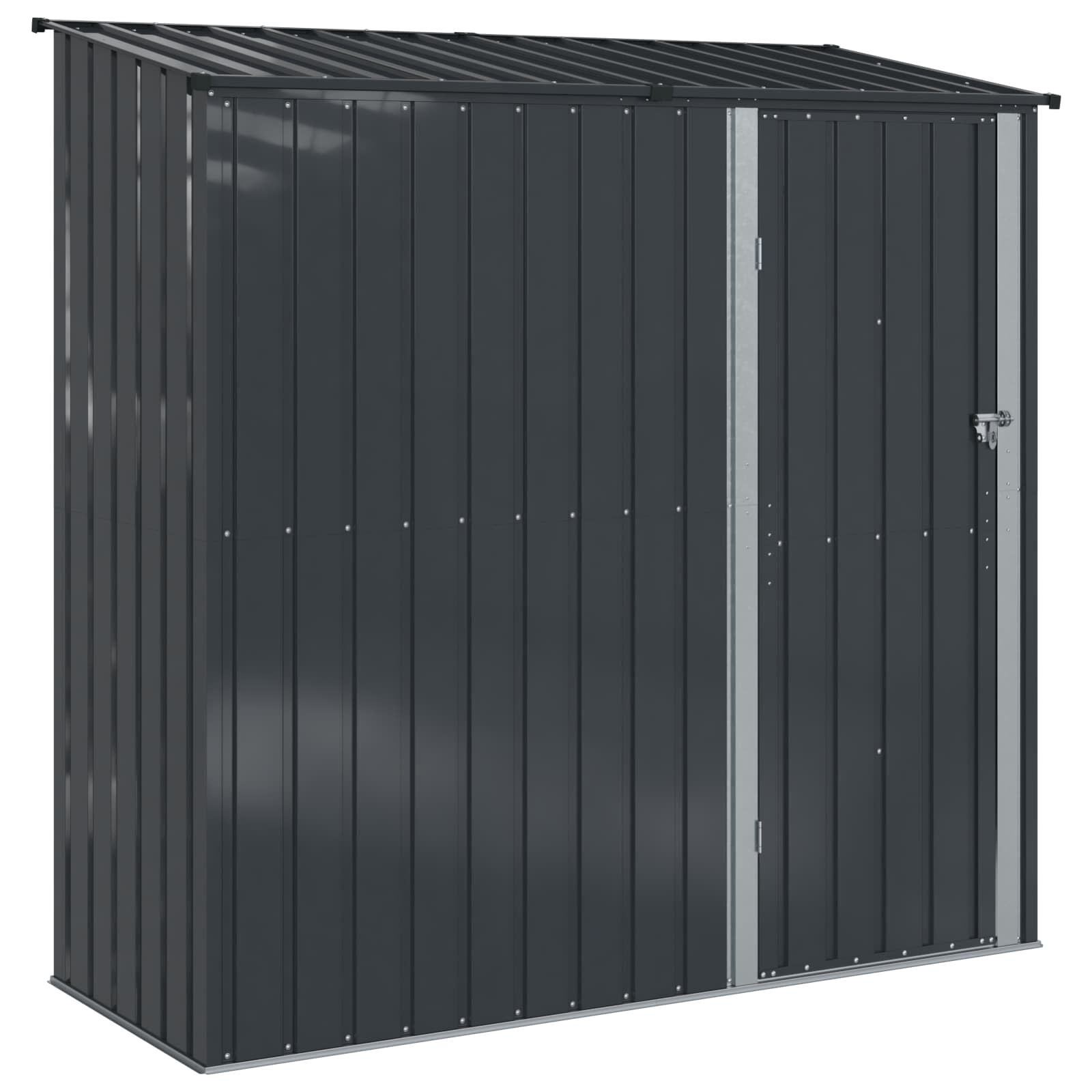 vidaXL Tuinhuisjes Antraciet 203 x 85,5 x 200 cm Metaal