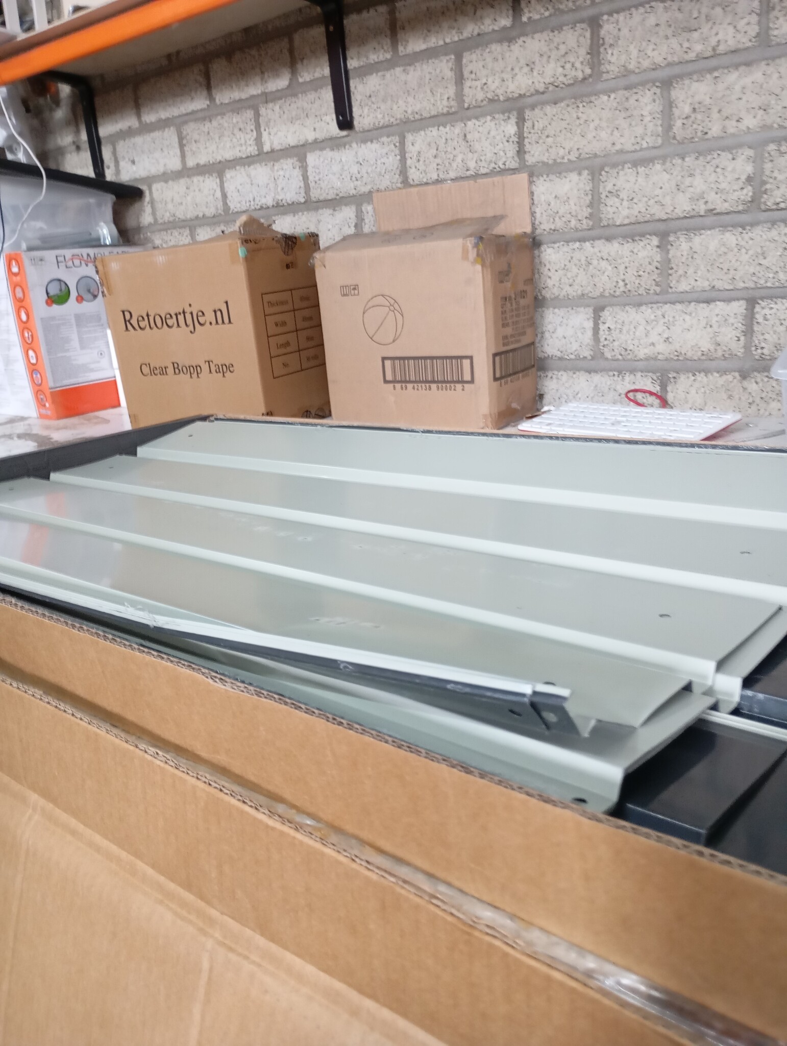 vidaXL Tuinhuisjes Antraciet 203 x 85,5 x 200 cm Metaal