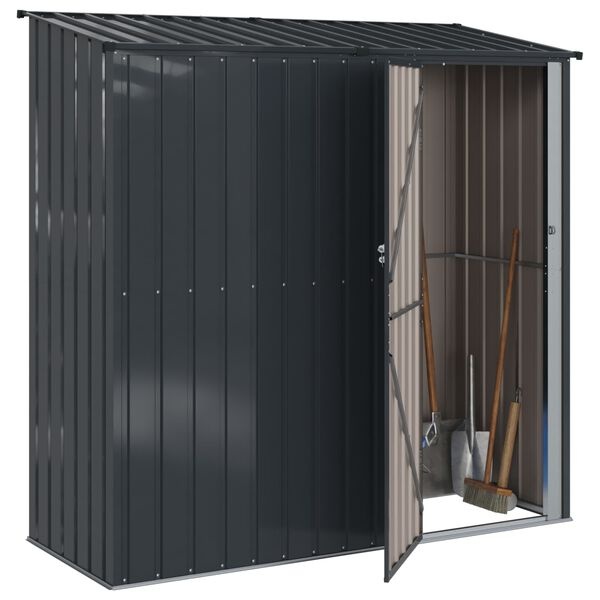 vidaXL Tuinhuisjes Antraciet 203 x 85,5 x 200 cm Metaal