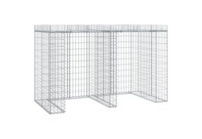 VidaXL Schanskorf Vuilnisbak 192x91x120cm Gegalvaniseerd IJzer - 55% Korting