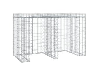 vidaXL Schanskorf voor vuilnisbak 192x91x120 cm gegalvaniseerd ijzer