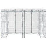 vidaXL Schanskorf voor vuilnisbak 192x91x120 cm gegalvaniseerd ijzer