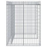 vidaXL Schanskorf voor vuilnisbak 192x91x120 cm gegalvaniseerd ijzer