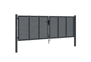 Antraciet Stalen Tuinpoort 300x150 cm - 35% Korting