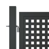 vidaXL Poort 300x150 cm staal antracietkleurig