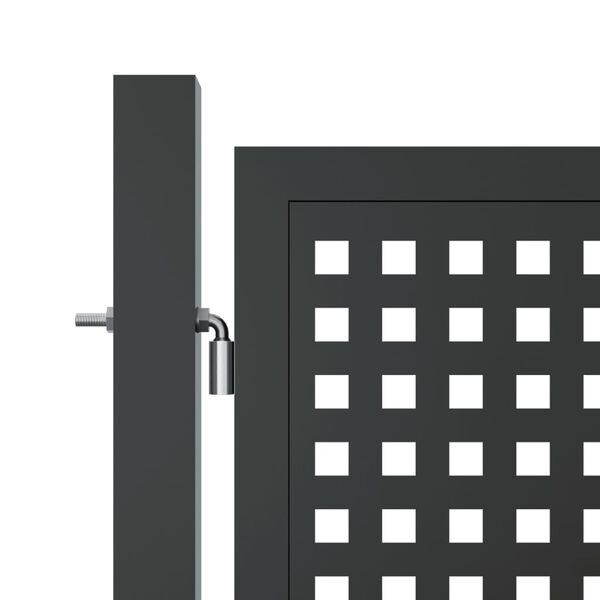 vidaXL Poort 300x150 cm staal antracietkleurig