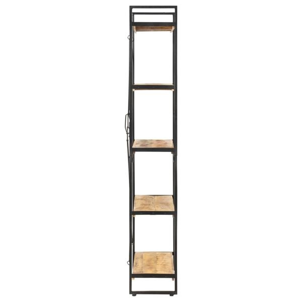 vidaXL Boekenkast met 5 schappen 140x30x180 cm massief mangohout